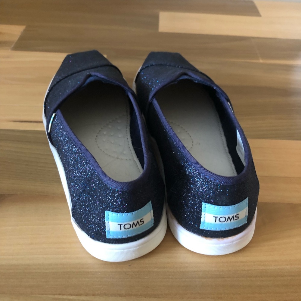 NWT Girls Toms Shoes w Glitter - Picture 5 of 9